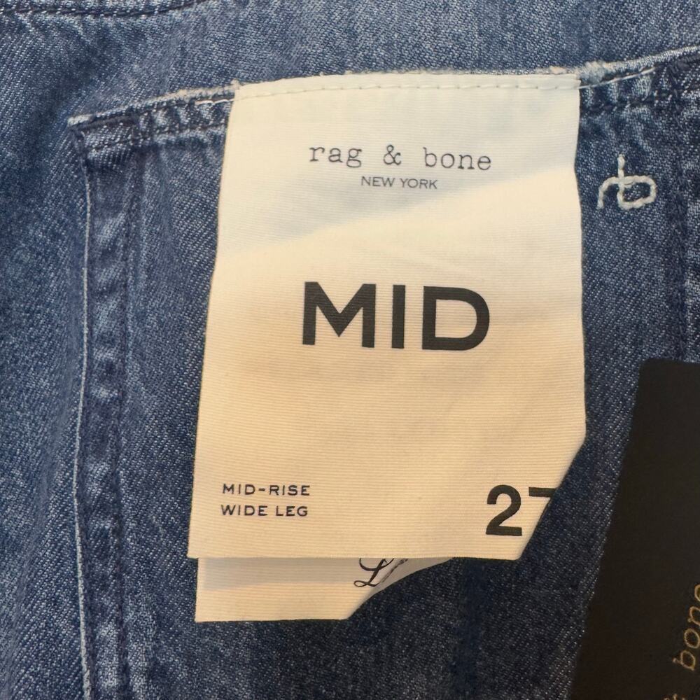 Rag & Bone Women's Featherweight Logan Jeans Wide Leg Randie Size 27 NWT - Picture 12 of 15